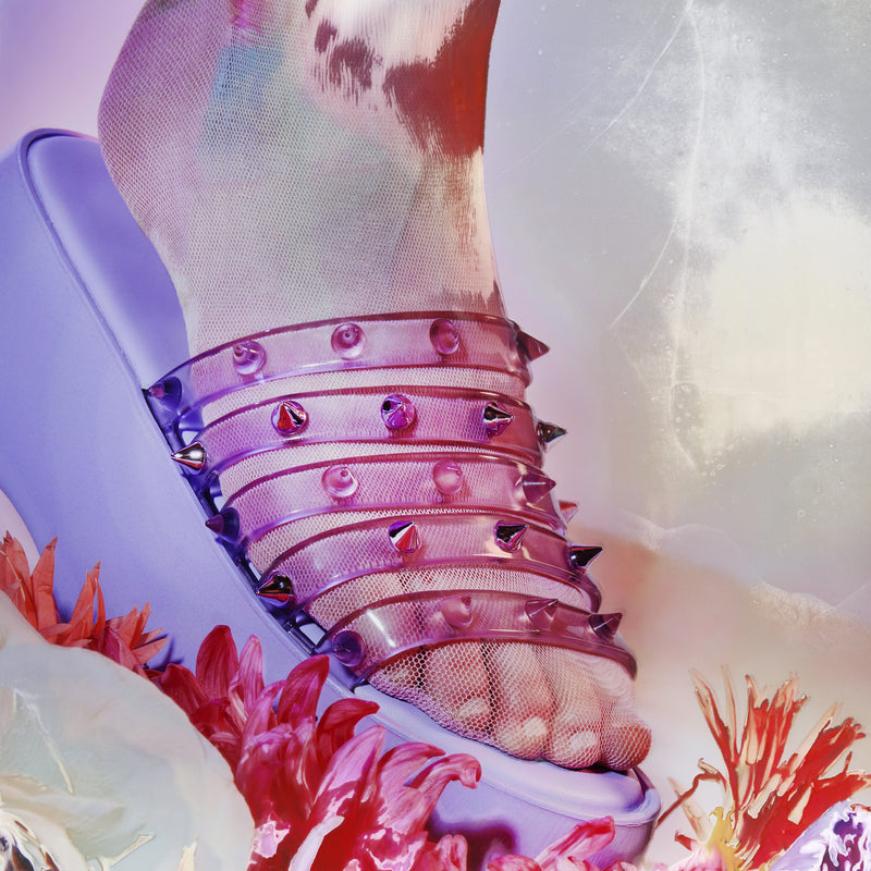 Melissa x Jean Paul Gaultier platforms - Punk Love Becky Platforms in lilac