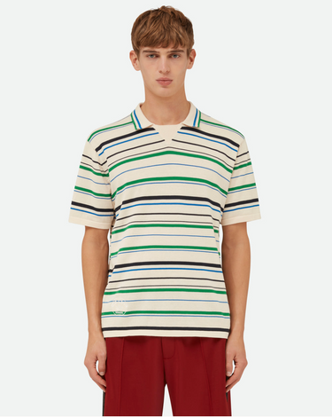 WB Knit Polo - Wonder White-[-Adidas x Wales Bonner-1