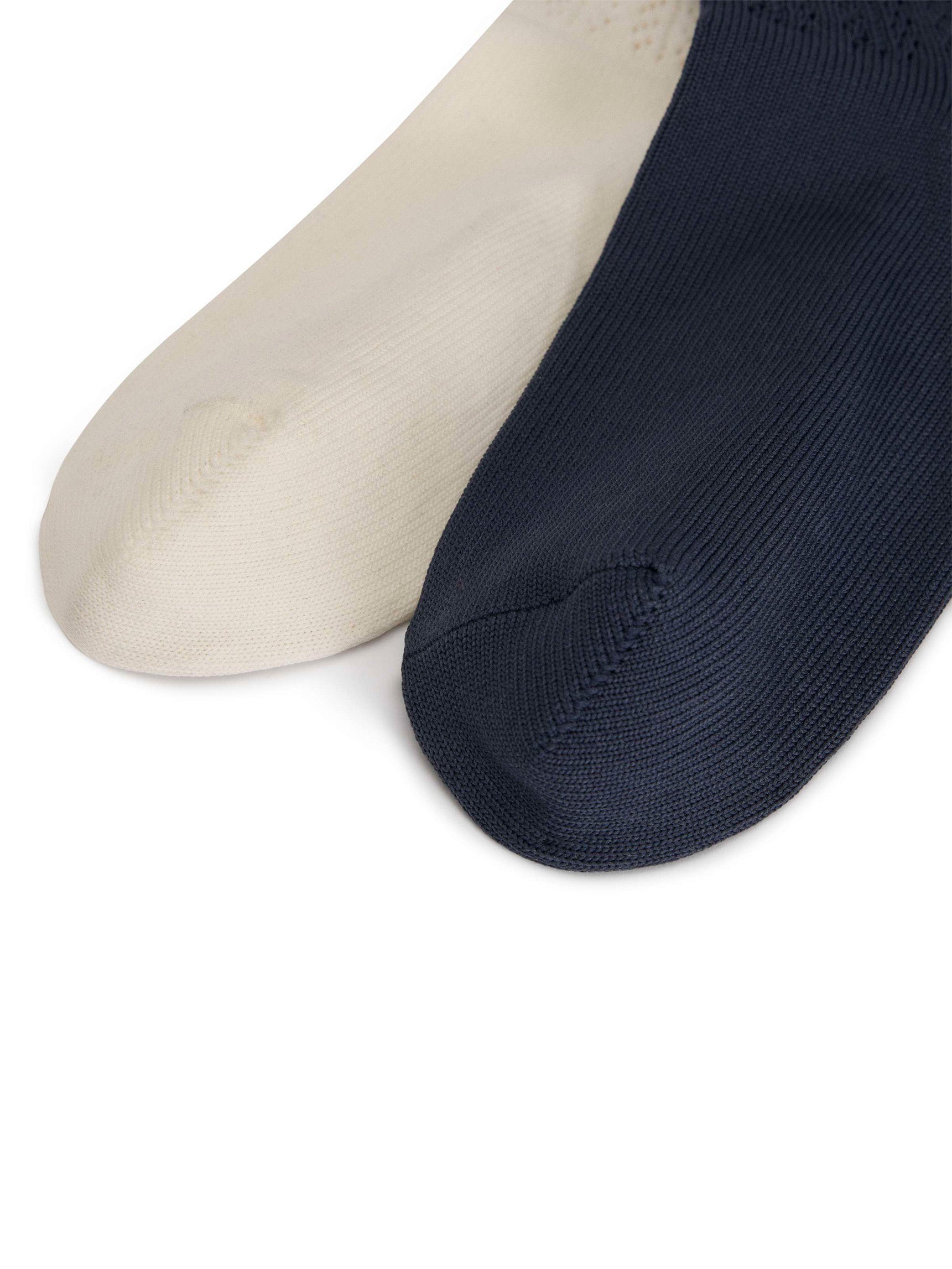 WB Crew High Sock - Cream White / Navy-[-Adidas x Wales Bonner-3