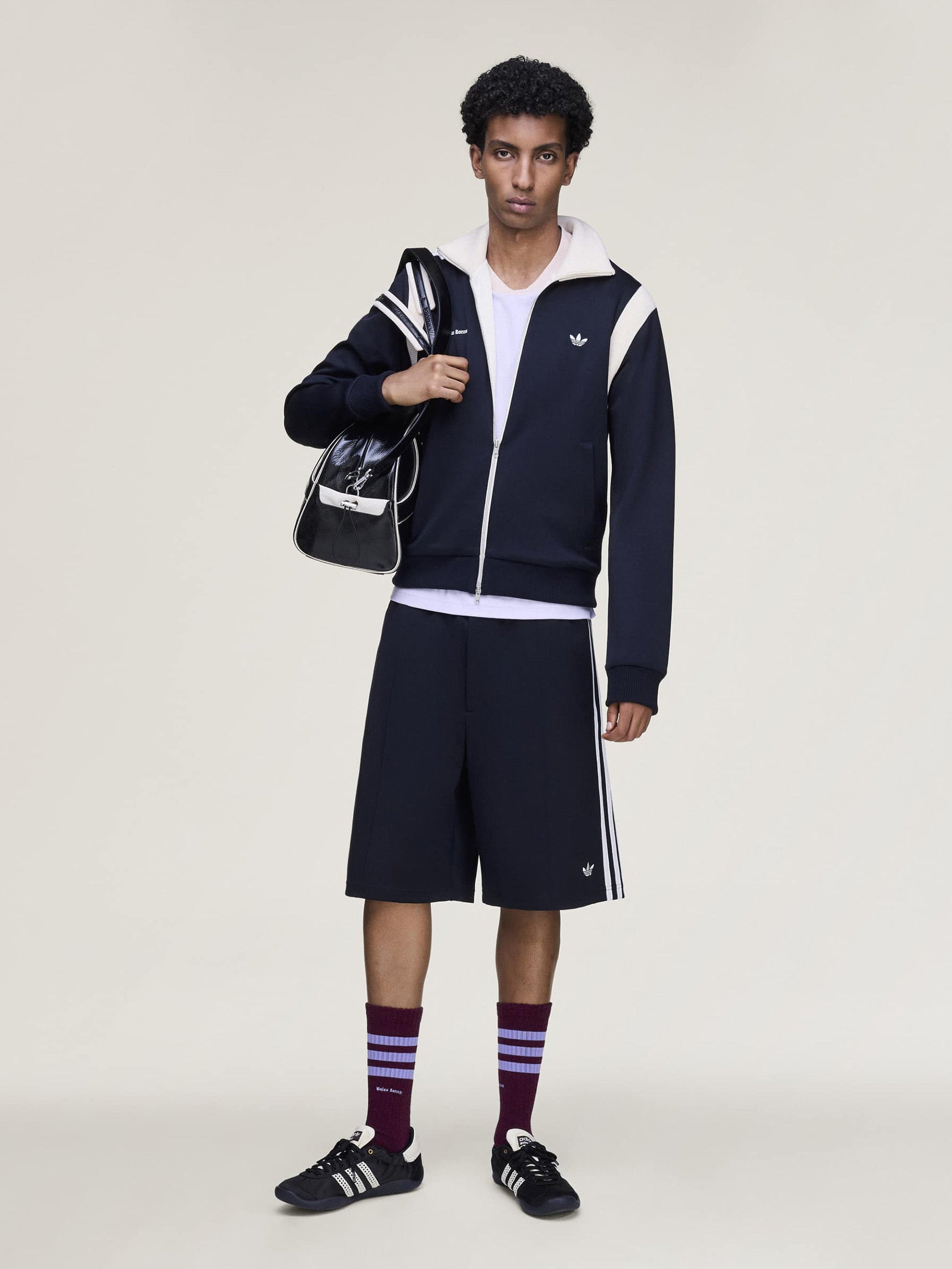 WB Twill Shorts - Navy-[-Adidas x Wales Bonner-7