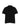 Homme Plissé Issey Miyake Basic Polo Shirt Black - front view showing pleated texture, V-neck opening and polo collar