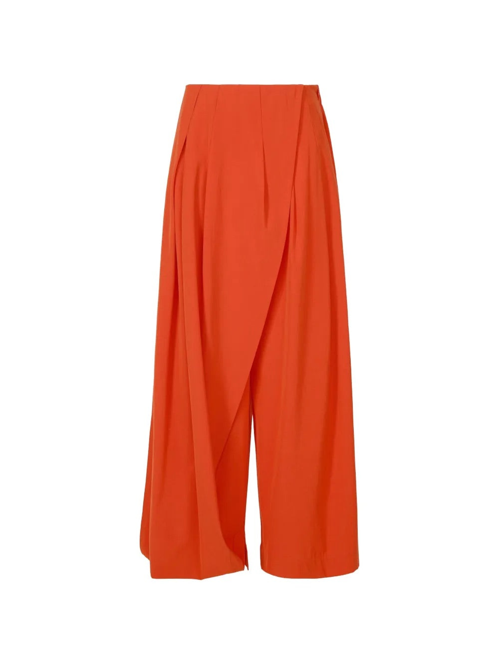 Issey Miyake April SS26 Looped Pants in Macaw Red front view