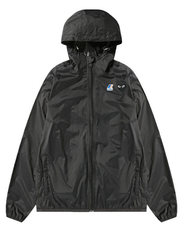 Comme des Garcons PLAY K-Way cagoule in black - 1