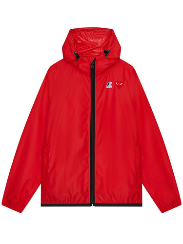 Unisex K-Way Cagoule - Red-[-Comme des Garçons Play-1