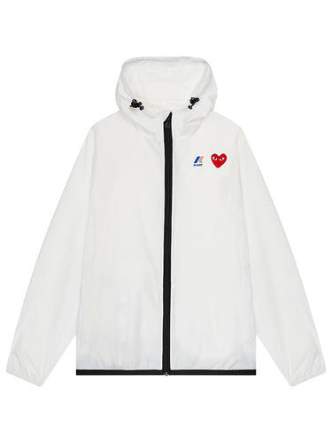 Unisex K-Way Cagoule - White-[-Comme des Garçons Play-1
