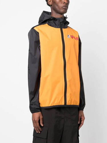 Unisex K-Way Double Colours Cagoule - Orange/Black-[-Comme des Garçons Play-3
