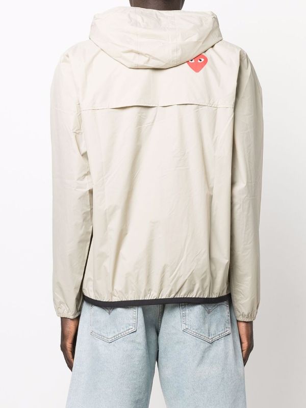 Unisex K-Way Anorak - Beige-[-Comme des Garçons Play-5
