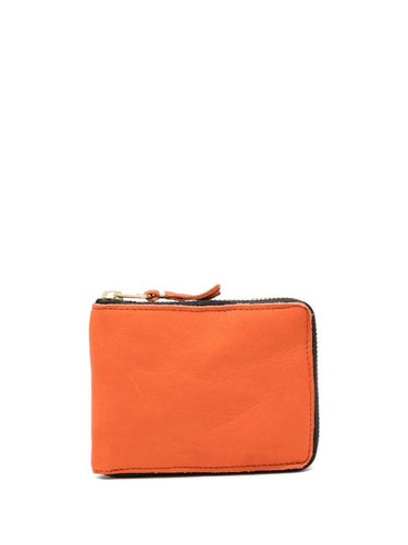 SA7100WW Washed Wallet - Burnt Orange-[-Comme des Garçons Wallet-1