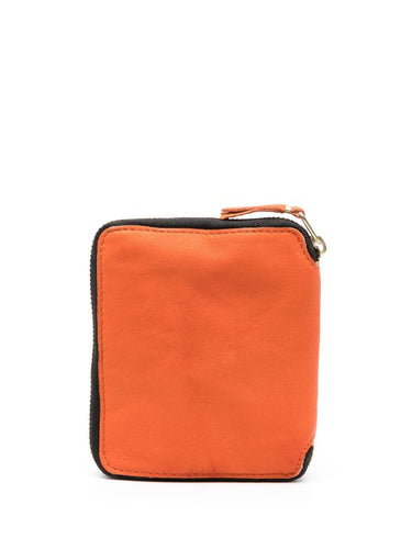 Comme Des Garçons Wallet | SA2100WW Washed Wallet in Burnt Orange