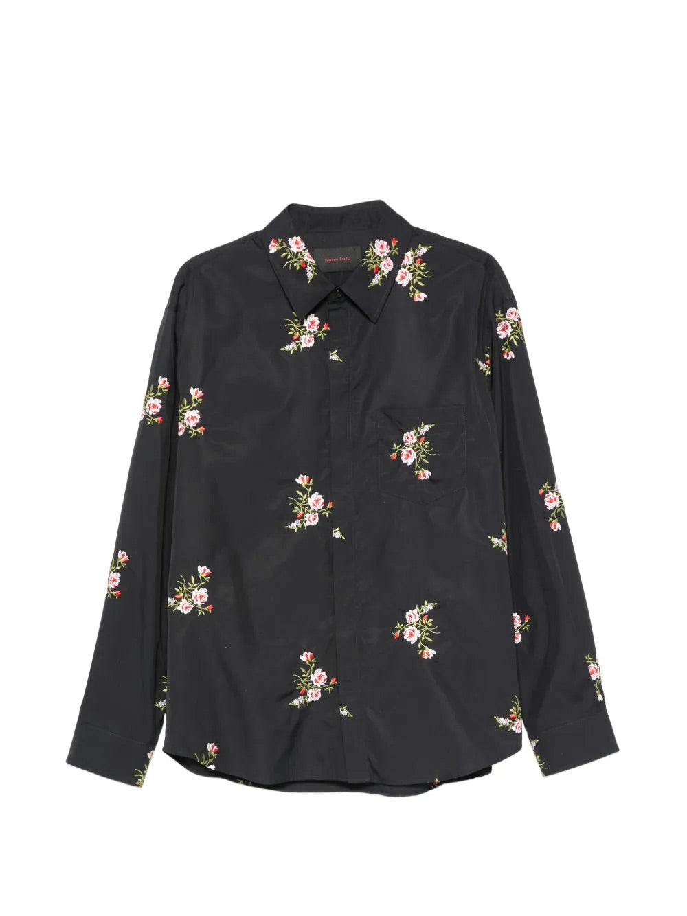 Simone Rocha Classic Concealed Button Shirt in Black