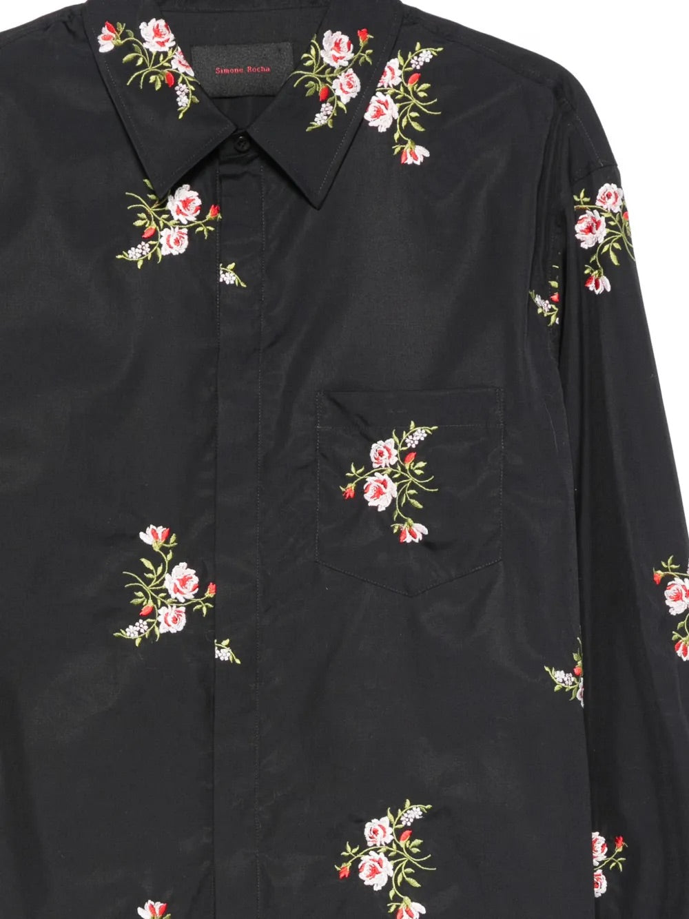 Simone Rocha long sleeve shirt with concealed button fastening