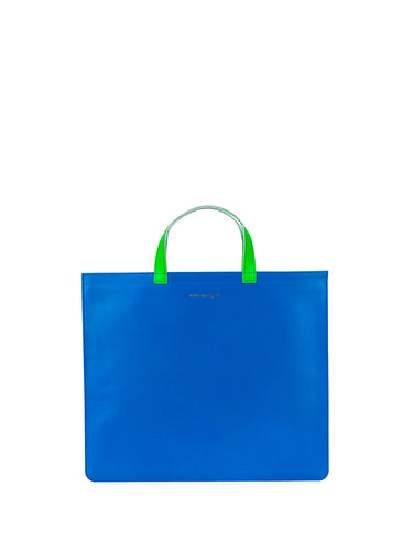 Comme des Garçons Wallet - SA9000SF Tote Bag in Blue/Orange