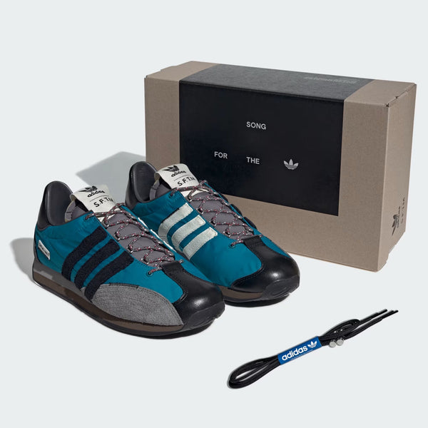 adidas Originals x Song For The Mute - Country OG low trainers in teal black and ash - 8
