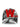 Walter Van Beirendonck Glitch Cap in Comb. I Sample - front view showing black and white face print with bold red W logo detail
