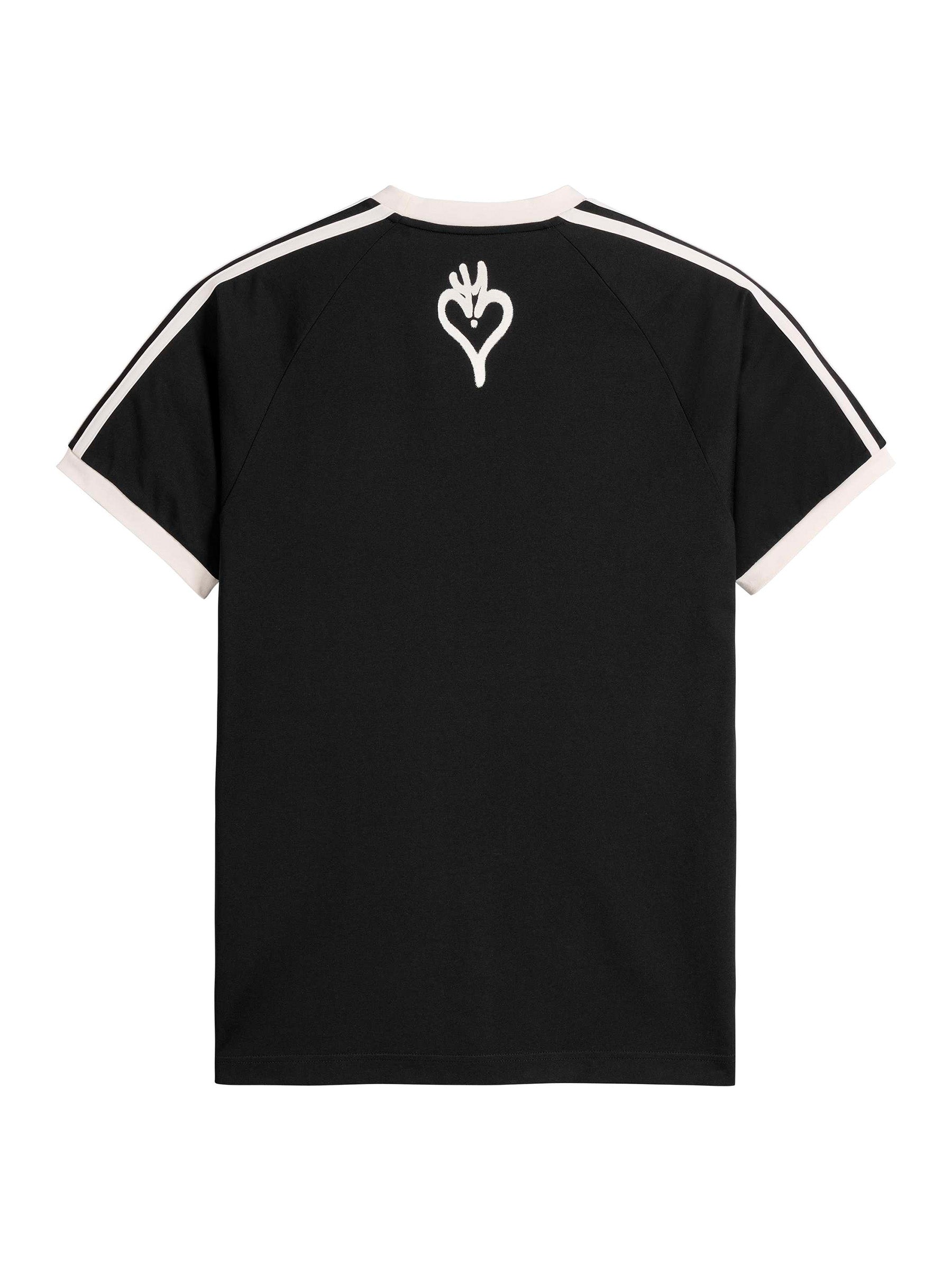 Front view of the Y-3 Graphic Cali Short Sleeve Tee in Black.
