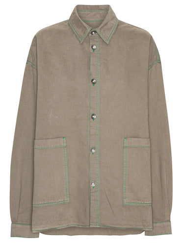 Big Denim Shirt in Walnut from Henrik Vibskov