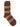 Blurry Stripes Socks Homme in Brown White Orange Checks from Henrik Vibskov