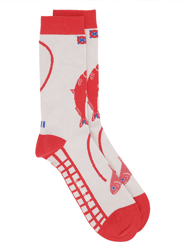Catch Match Socks in Catch Grey from Henrik Vibskov