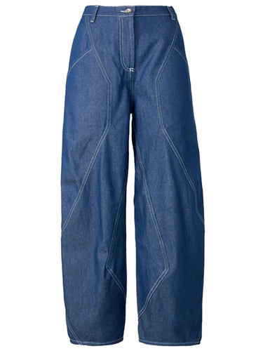 Digi Denim Pants in Raw Blue from Henrik Vibskov