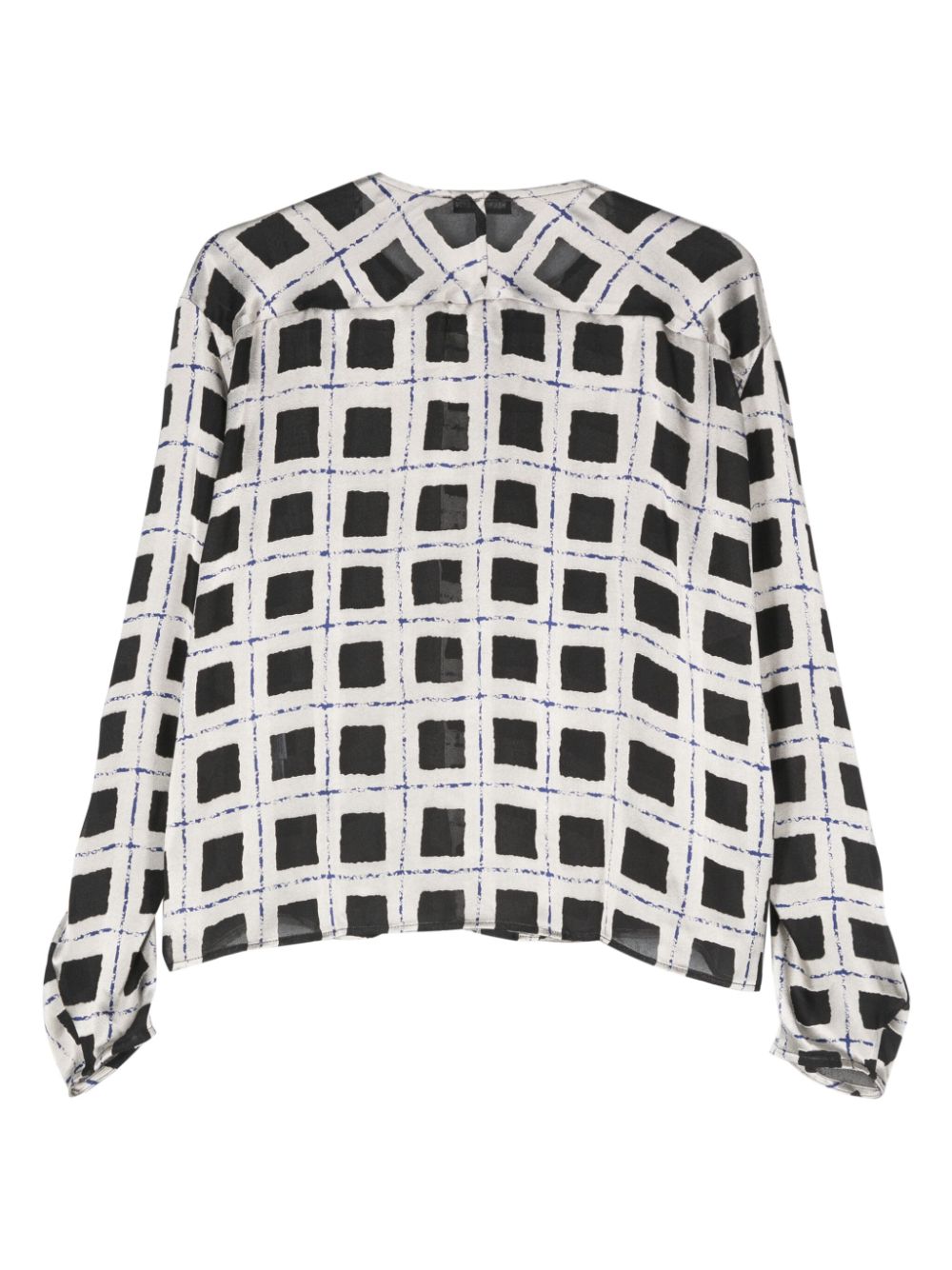 Henrik Vibskov - Dimness Blouse in Light Burn Out Grid
