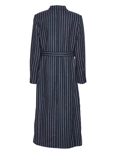 Evening Coat in Pinstripe from Henrik Vibskov
