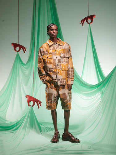 Field Shirt in Spice Finger Factory from Henrik Vibskov