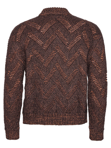 Flat Knitted Crewneck in Flat Brown from Henrik Vibskov