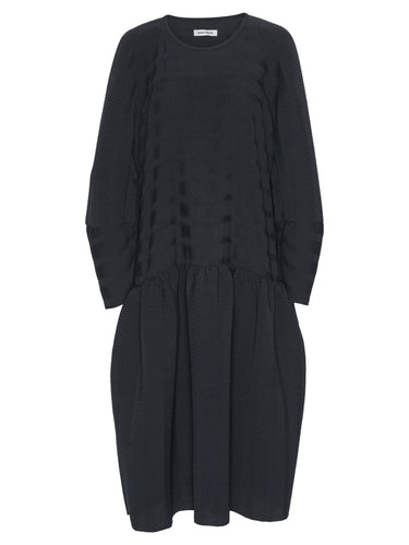Hilly Plisse Dress - Black-[-Henrik Vibskov-1