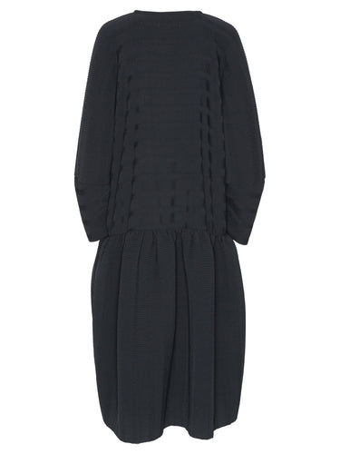 Hilly Plisse Dress - Black-[-Henrik Vibskov-2