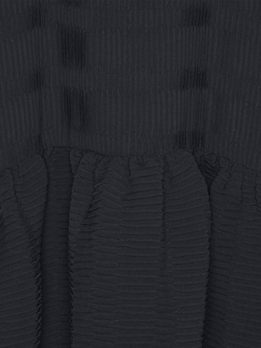 Hilly Plisse Dress - Black-[-Henrik Vibskov-3