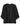 Back view of the black Insurance Top showing the relaxed oversized fit and straight hem.
