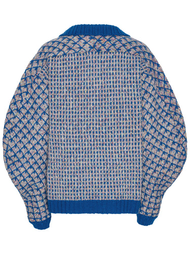 Kimchi Cardigan in Blue Party from Henrik Vibskov