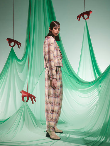 Henrik Vibskov - Malin Blazer in 8 Arm Check Charm