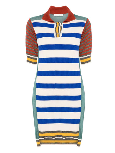 Mix Polo Dress in Teal Mix from Henrik Vibskov