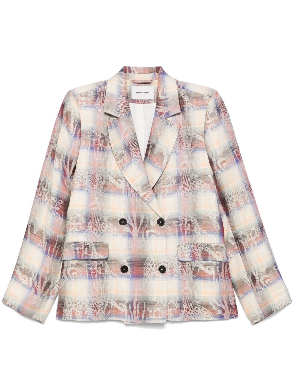 Motif Blazer in 8 Arm Check Charm from Henrik Vibskov
