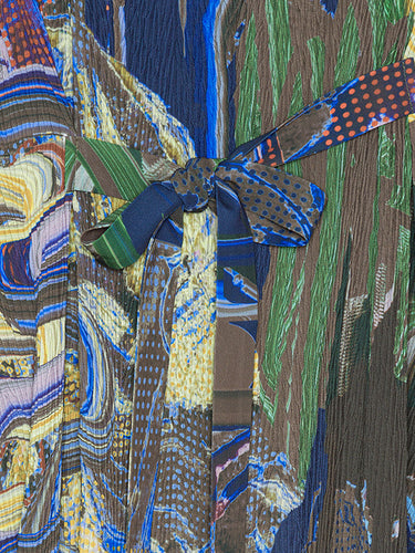 O Dress in Graphic Slopes Dark from Henrik Vibskov