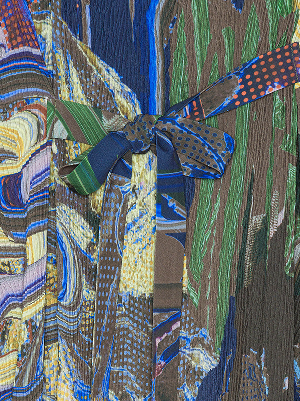 O Dress in Graphic Slopes Dark from Henrik Vibskov