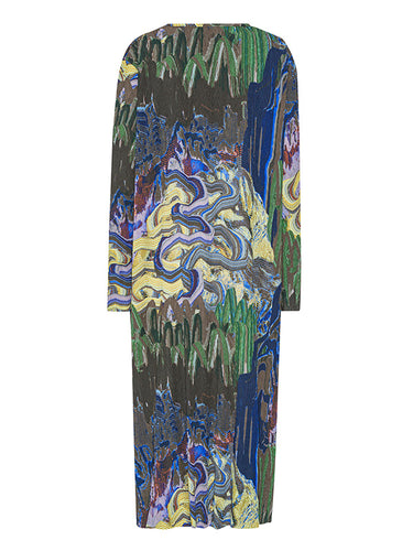 O Dress in Graphic Slopes Dark from Henrik Vibskov