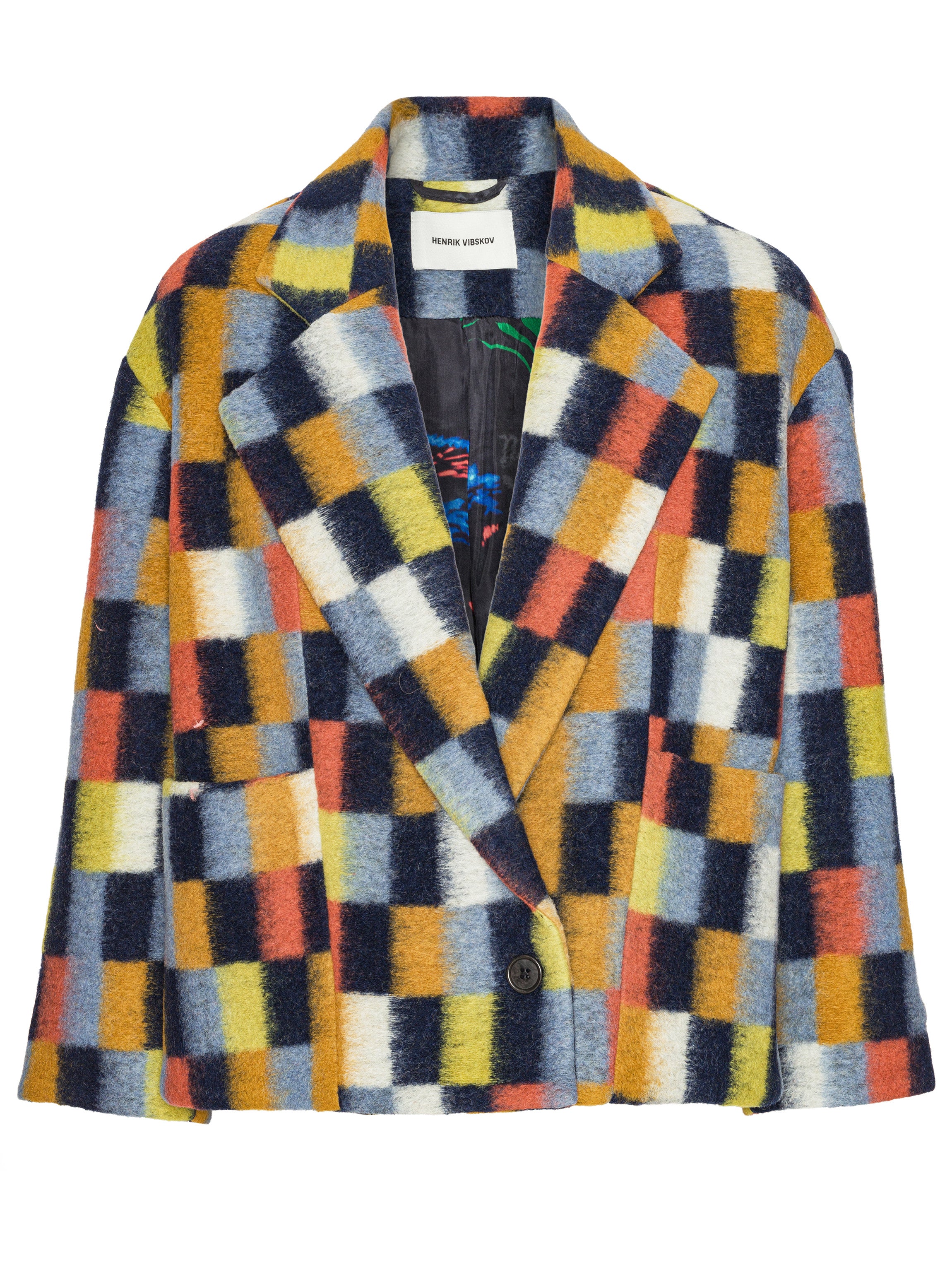 Shady Suiting Jacket - Brushed Squares-[-Henrik Vibskov-1