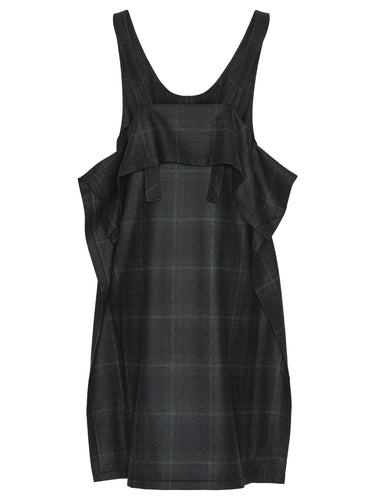 Square Apron - Dark Checks-[-Henrik Vibskov-2