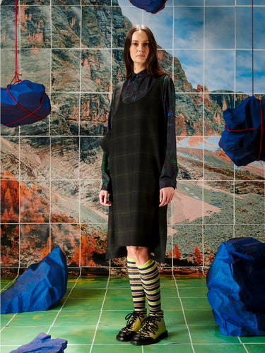 Square Apron - Dark Checks-[-Henrik Vibskov-3