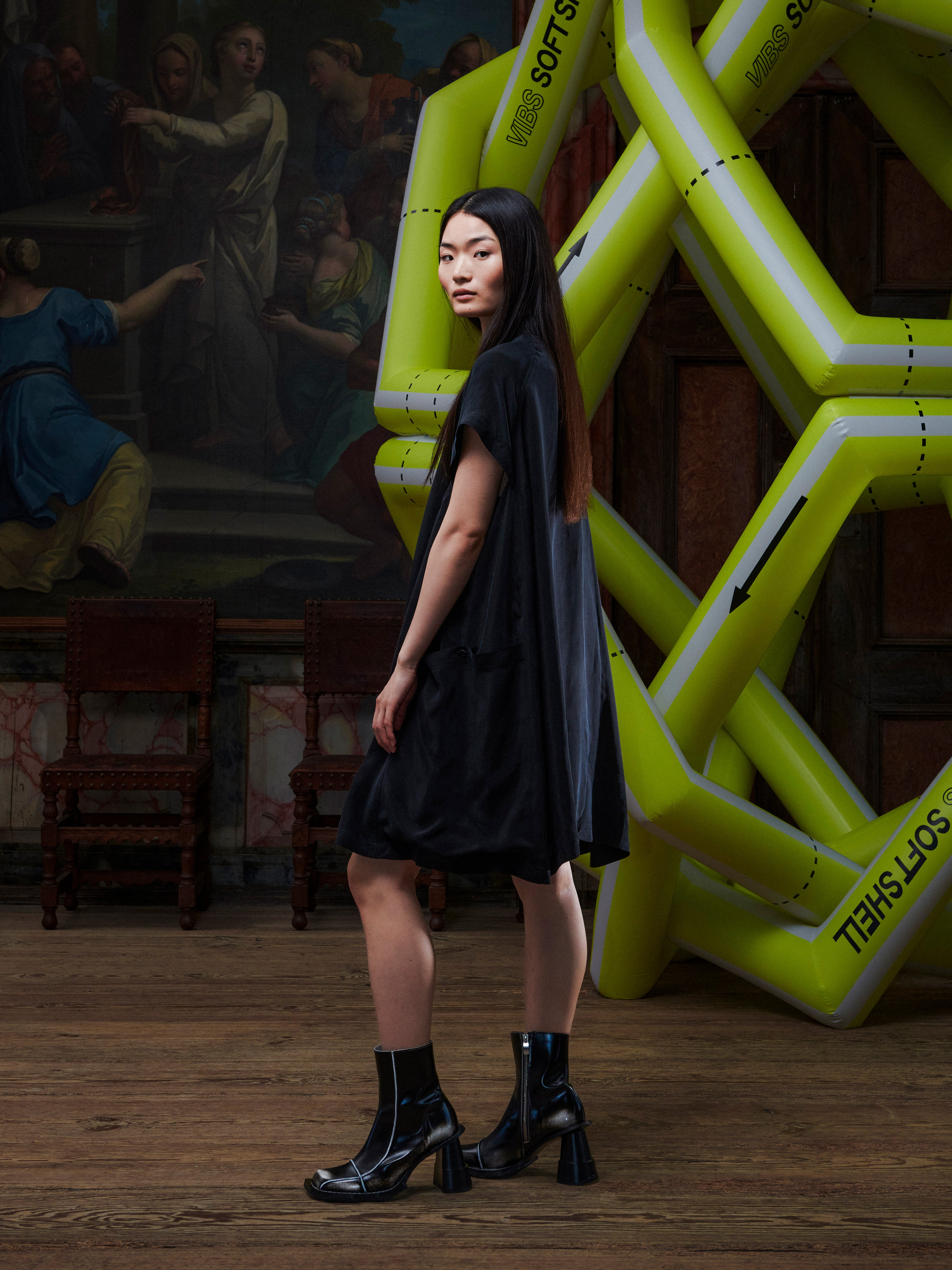 Suit Cover Dress - Black