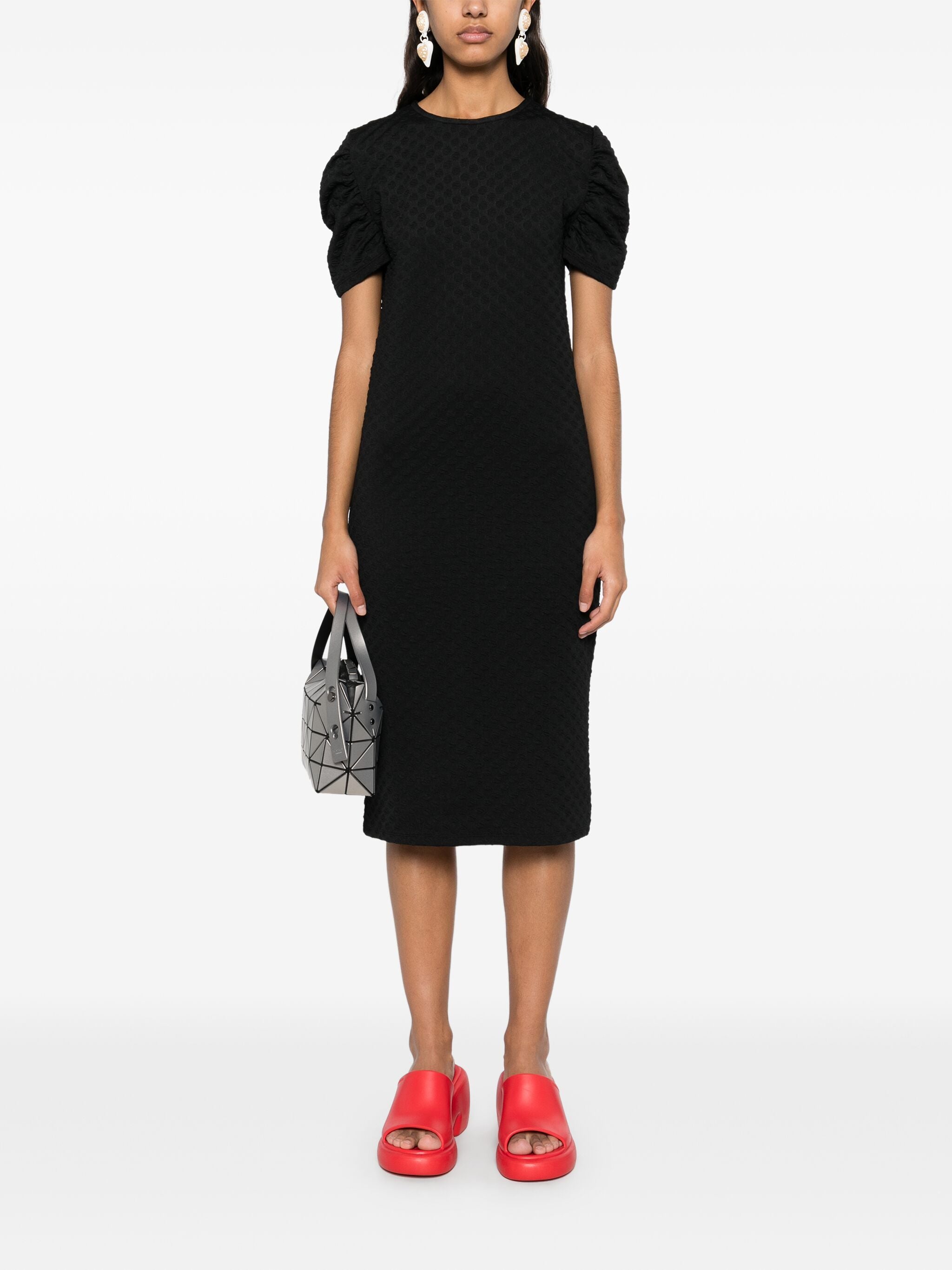 Sun Reflection Dress in Black Bubbles from Henrik Vibskov