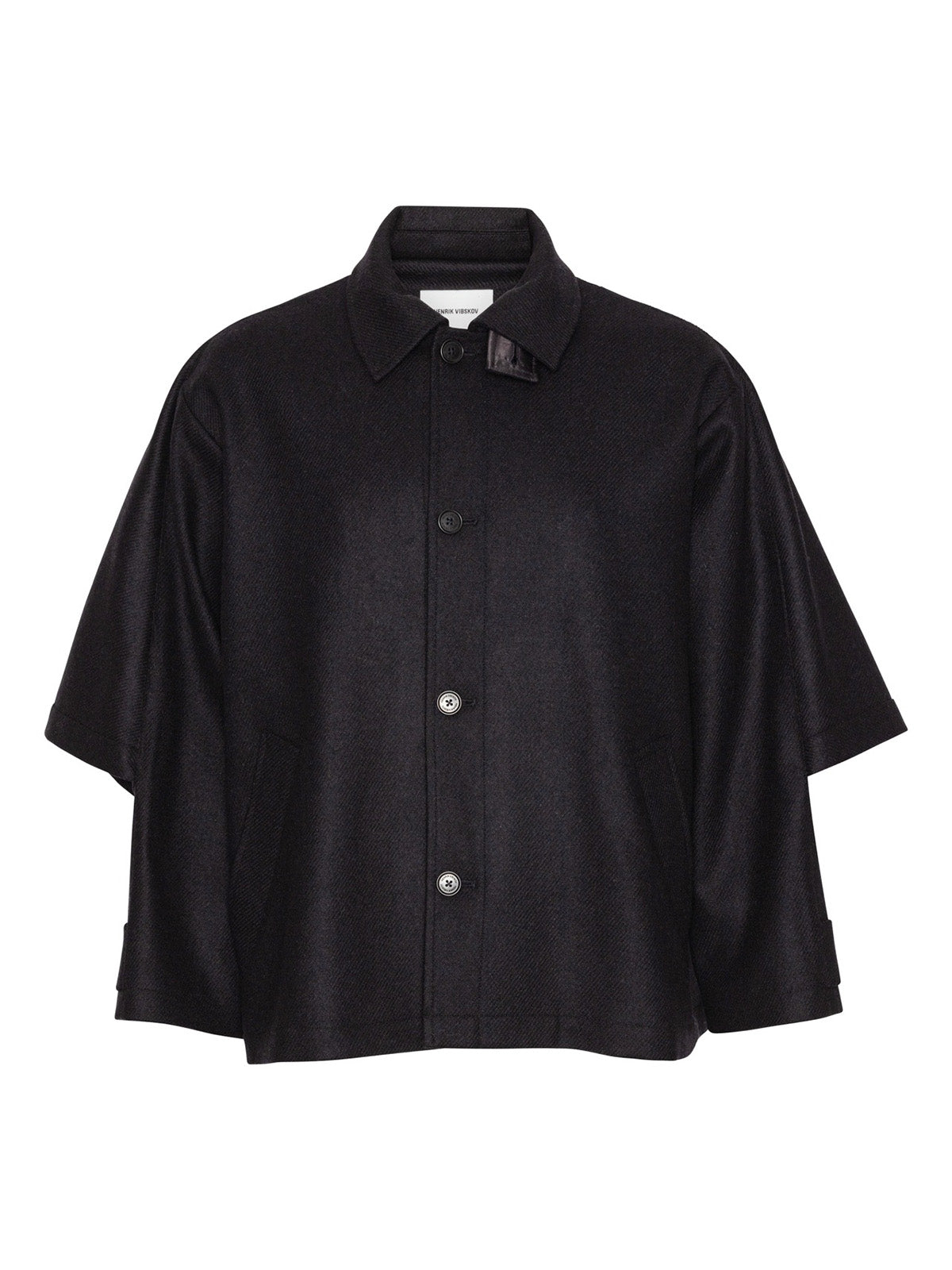【HENRIK VIBSKOV】LAST JAKET M BLACK Henrik Vibskov │ Uncut Jacket in Black