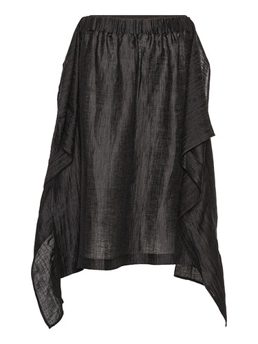 Uncut Silk Skirt in Black from Henrik Vibskov