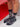 Model wearing Victorian Socks Femme in Black Victorian, highlighting the black semi-transparent fabric with abstract Victorian illustration.