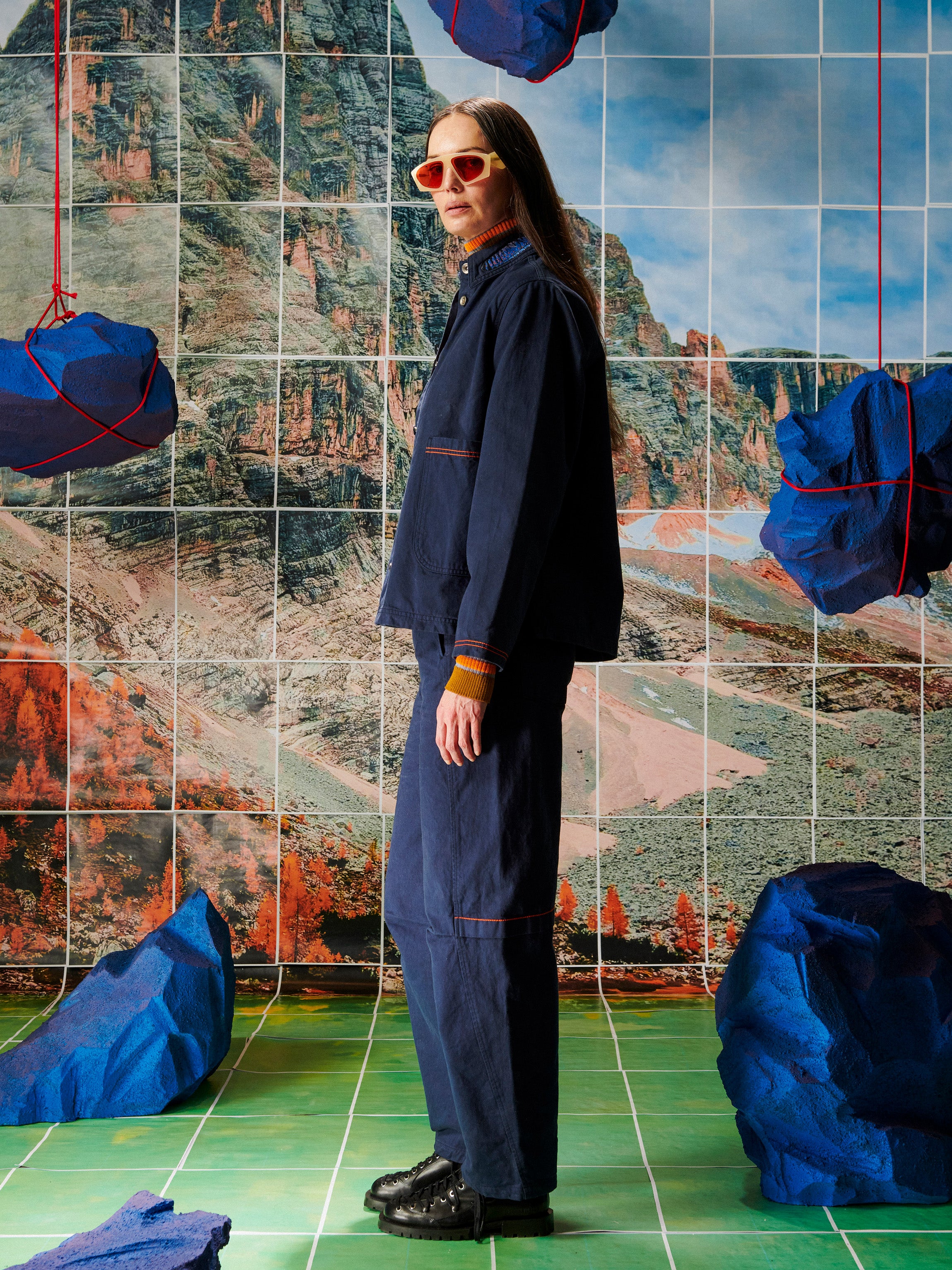 Wheel Work Shirt - Peacoat-[-Henrik Vibskov-6
