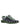 Henrik Vibskov x KEEN UNEEK LEA Sandal in Bronze Green - side view showing woven cord upper with purple and black detailing on dark green sole