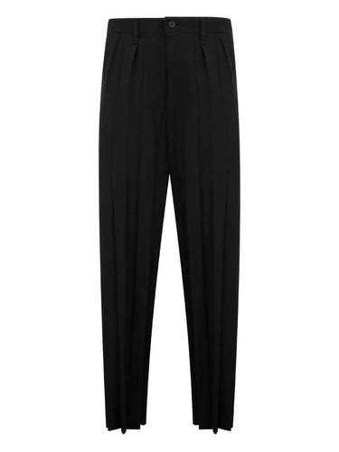 October AW25 Edge Ensemble Pants - Black-[-Issey Miyake Homme Plisse-1