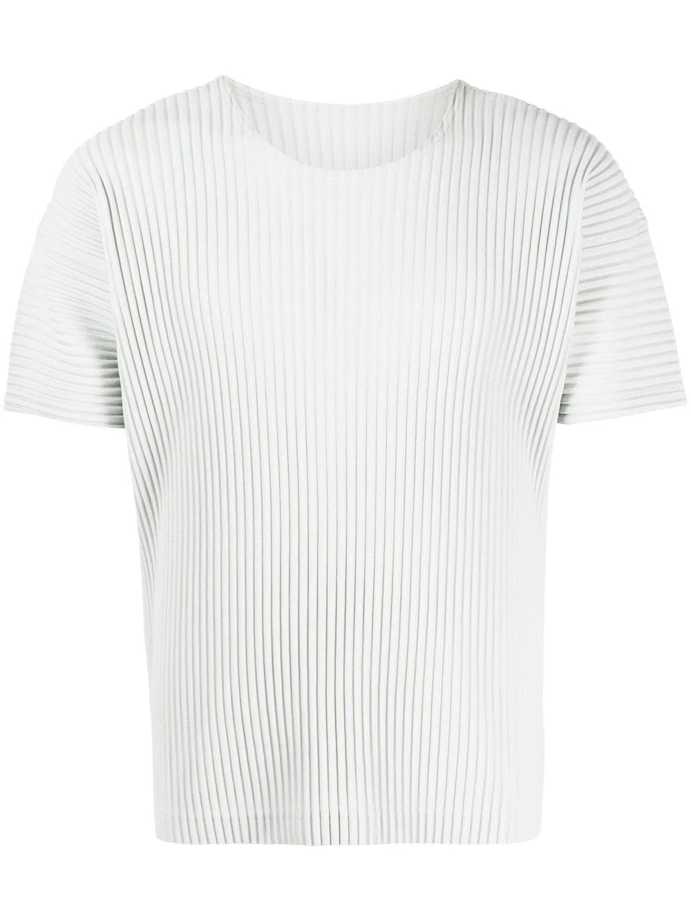 Short Sleeve T Shirt - Light Gray-[-Issey Miyake Homme Plisse-1